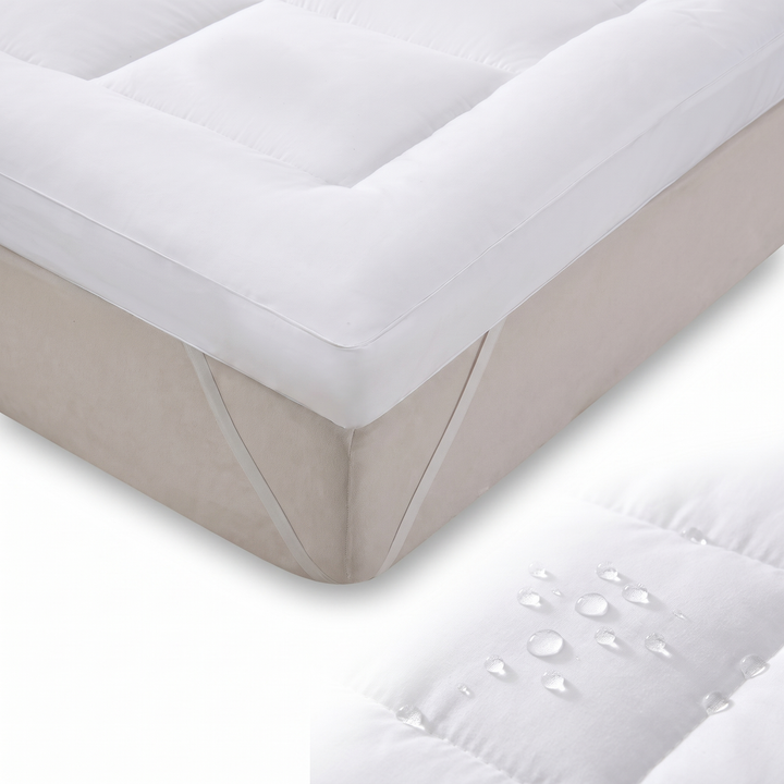 Quilted Waterproof Mattress Pad with Quiet 3-Layer TPU Protection | Quiet Protection, Soft Top | Mattress Protectors