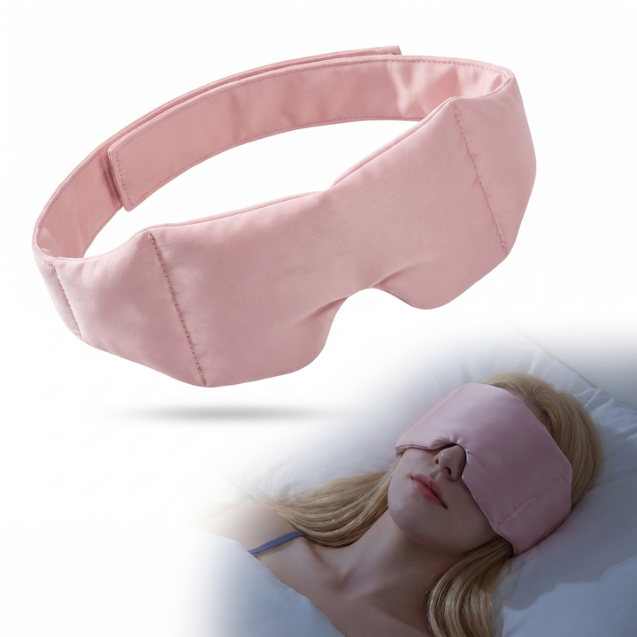 Weighted Cooling Sleep Mask with Cool-Touch and Plush Sides | Dark, Calm and Gently Weighted | Sleep Masks