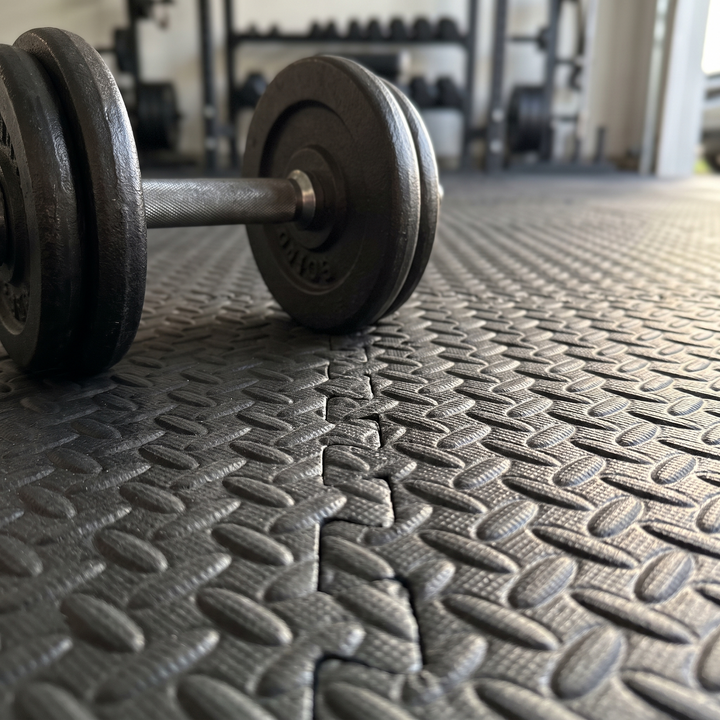 Interlocking Gym Mat Flooring Tiles for Home Workout Zones | Cushioned Floor Tiles for Training | Gym Mats