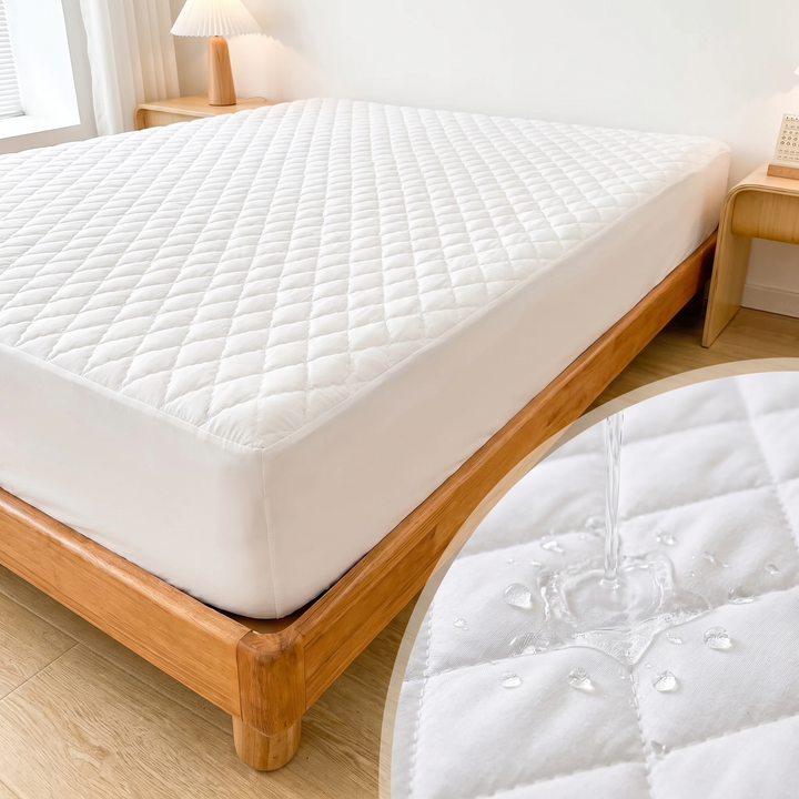 Quilted Waterproof Mattress Protector with Elasticized Edges | Spill and Sweat Protection | Mattress Protectors