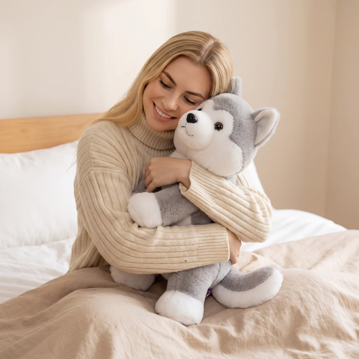 Weighted Plush Stuffed Animal with Soft Fur in Two Sizes | Calming Weighted Hug at Bedtime | Weighted Plush
