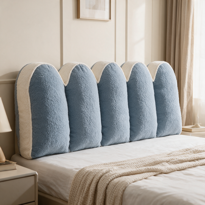 U-Shaped Petal Reading Cushion with Wrap-Around Arms | Hold-You-Up Bed Reading Support | Reading Pillows