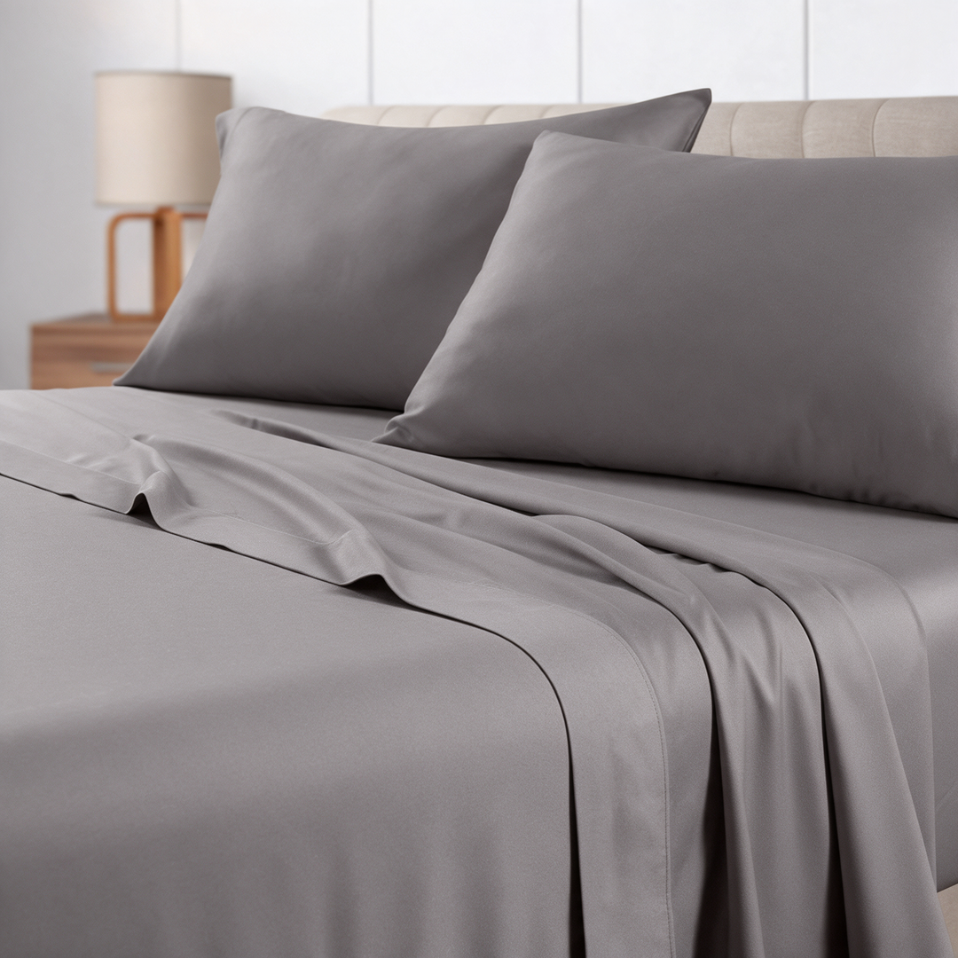 Coordinated Microfiber Sheet Set with Deep Pockets and Pillowcases | Matching Microfiber Sheets | Bedding Sets