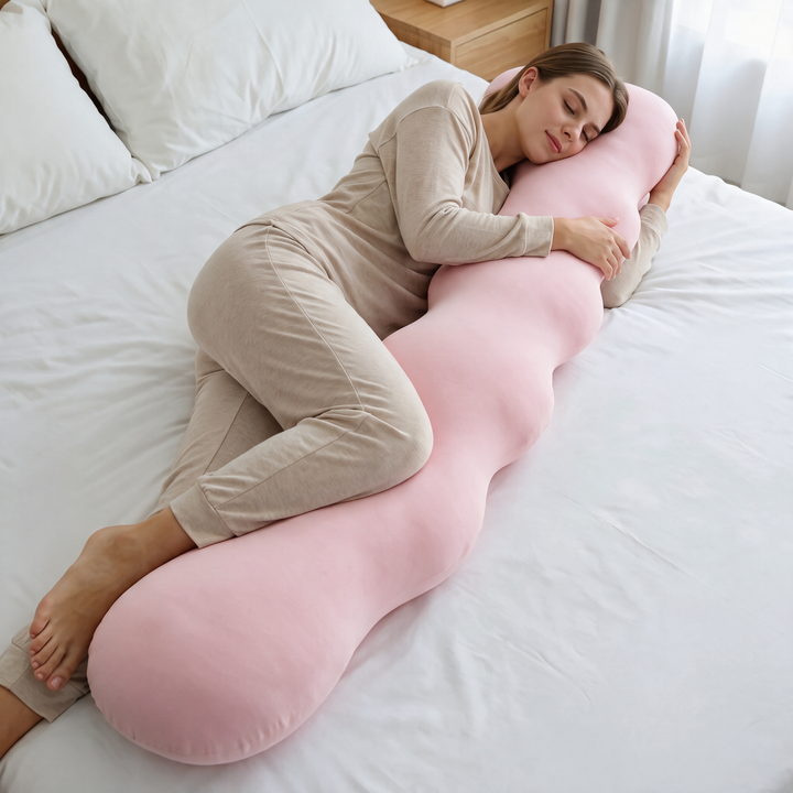 Dino Full Body Pillow for Side Sleeping Comfort | Hug-Friendly Support for Side Sleepers | Body Pillows