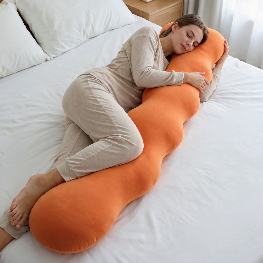 Dino Full Body Pillow for Side Sleeping Comfort | Hug-Friendly Support for Side Sleepers | Body Pillows