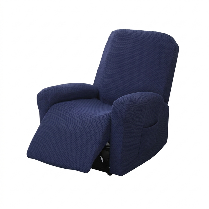 Fitted Microfiber Recliner Chair Cover with Built-In Side Pocket | Snug Fit with Handy Side Pocket | Recliner Covers