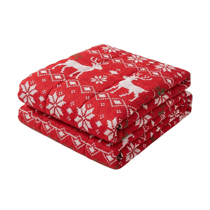 Festive Winter Holiday Sofa Cover, Thickened Cushion Style | Holiday Cheer for Your Sofa | Sofa Covers