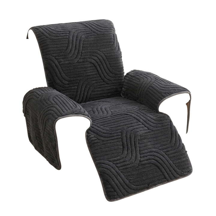 Thickened Plush Anti-Slip Recliner Cover, 22 x 79in Microfiber | Plush Cover for Favorite Recliners | Recliner Covers