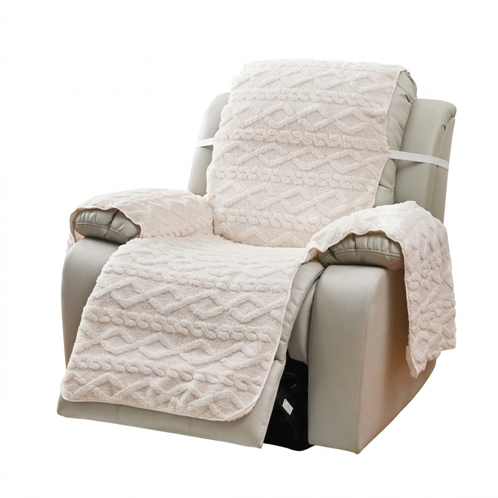 Quilted Diamond Pattern Recliner Slipcover for Single-Seat Sofas | Quilted Diamond Recliner Cover | Recliner Covers