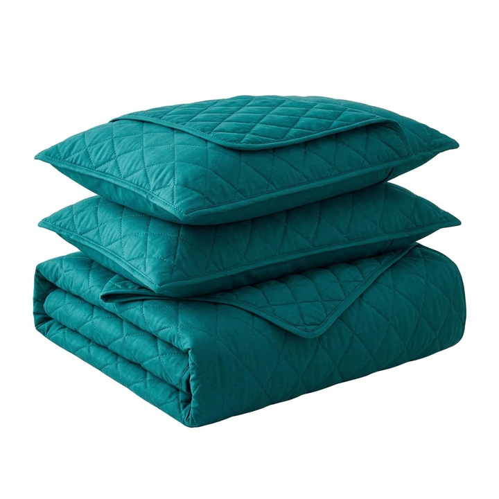Argyle Waterproof Deep Pocket Fitted Sheet Set with Optional Pillowcases | Argyle Pattern, Spill-Smart Fitted Sheet | Bedding Sets