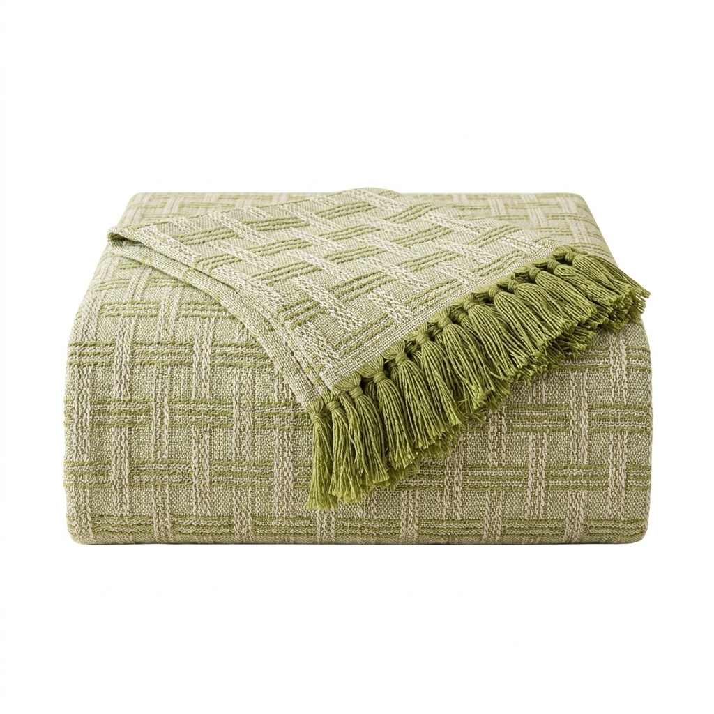 Quilted Geometric Sofa Cover with Tassels, Brushed Microfiber | Brushed Quilted Geometric Sofa Cover | Sofa Covers