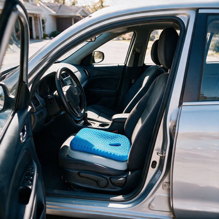 Honeycomb Gel Car Seat Cushion for Commuters and Drivers | Cooler Comfort Behind the Wheel | Seat Cushions