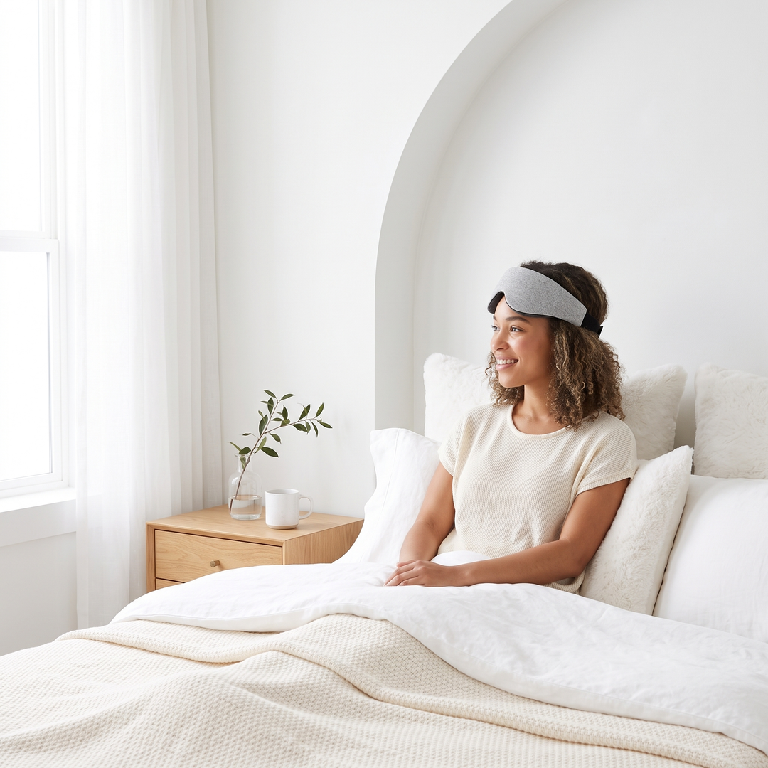 3D Blackout Adjustable Sleep Mask with Padded Interior | Total Darkness for Peaceful Naps | Sleep Masks