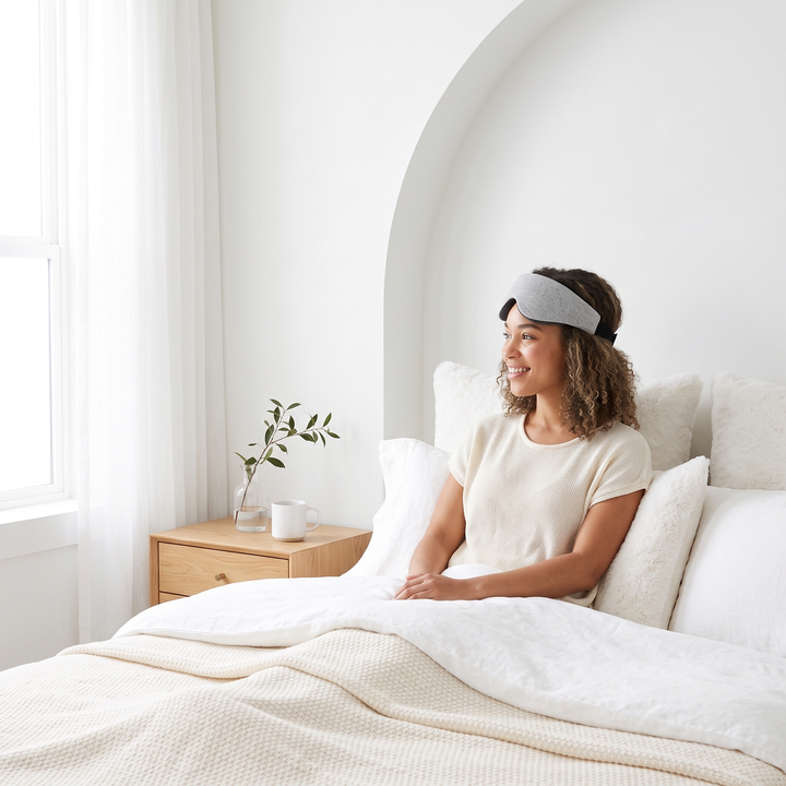 3D Blackout Adjustable Sleep Mask with Padded Interior | Total Darkness for Peaceful Naps | Sleep Masks