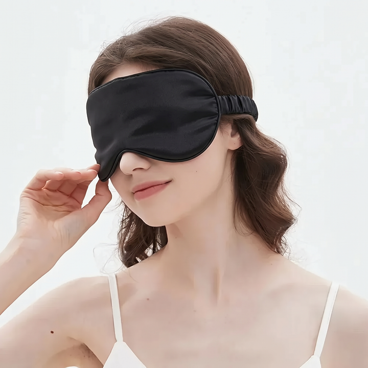 Adjustable Bamboo Silk Sleep Mask with Contoured Light-Blocking Design | Silky Darkness for Deeper Rest | Sleep Masks