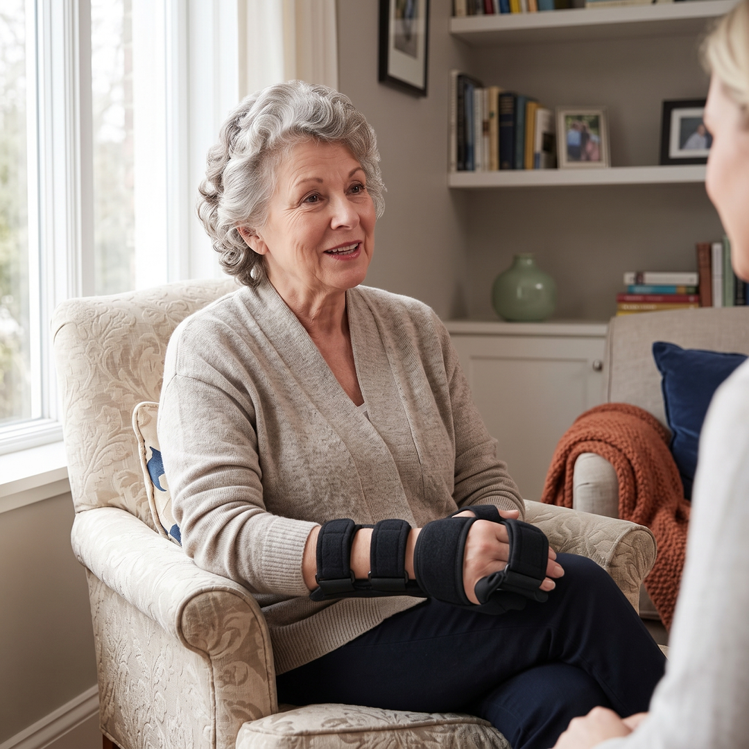 Adjustable Hand Support Brace with Finger Splints, Left, Right or Pair | Adjustable Hand and Finger Support | Hand Supports