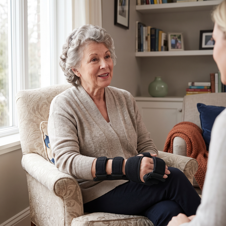 Adjustable Hand Support Brace with Finger Splints, Left, Right or Pair | Adjustable Hand and Finger Support | Hand Supports