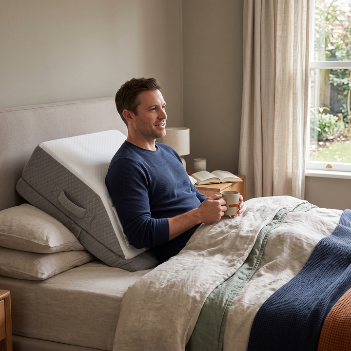 Comfort Elevation Memory Foam Wedge Pillow for Beds and Sofas | Gentle Incline for Relaxed Rest | Wedge Pillows