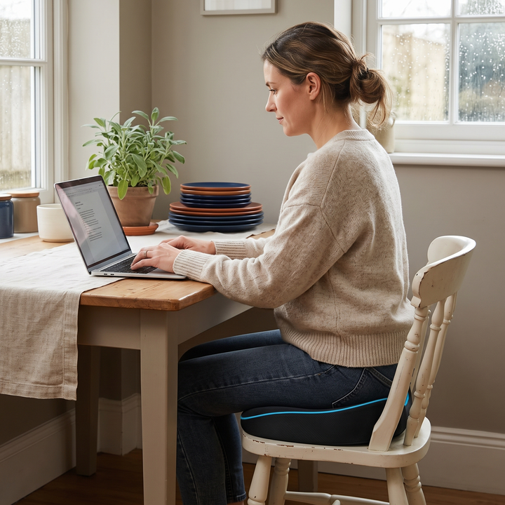 Ergonomic Donut Seat Cushion with Center Opening for Office and Car | Comfortable Sitting With a Cutout | Chair Cushions