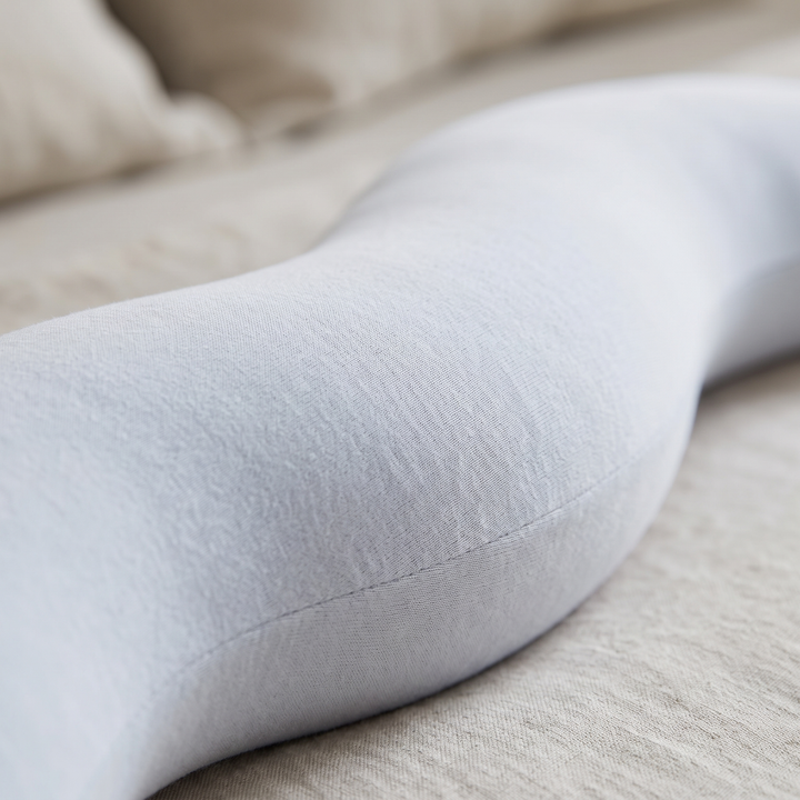 Ergonomic Wave Double Curve Body Pillow for Side Sleepers, 41in | Wave-Shaped Cushioning for Side Sleeping | Bed Pillows
