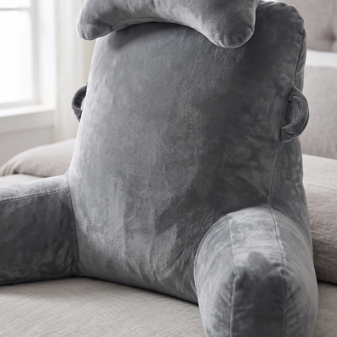 Extra Large Reading Bed Pillow with Detachable Roll | Comfy Backrest for Cozy Reading | Wedge Pillows