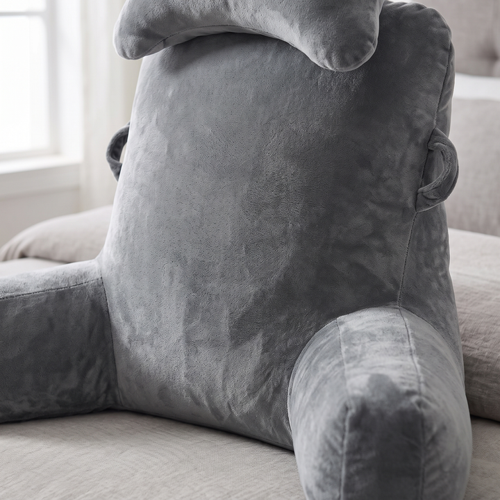 Extra Large Reading Bed Pillow with Detachable Roll | Comfy Backrest for Cozy Reading | Wedge Pillows