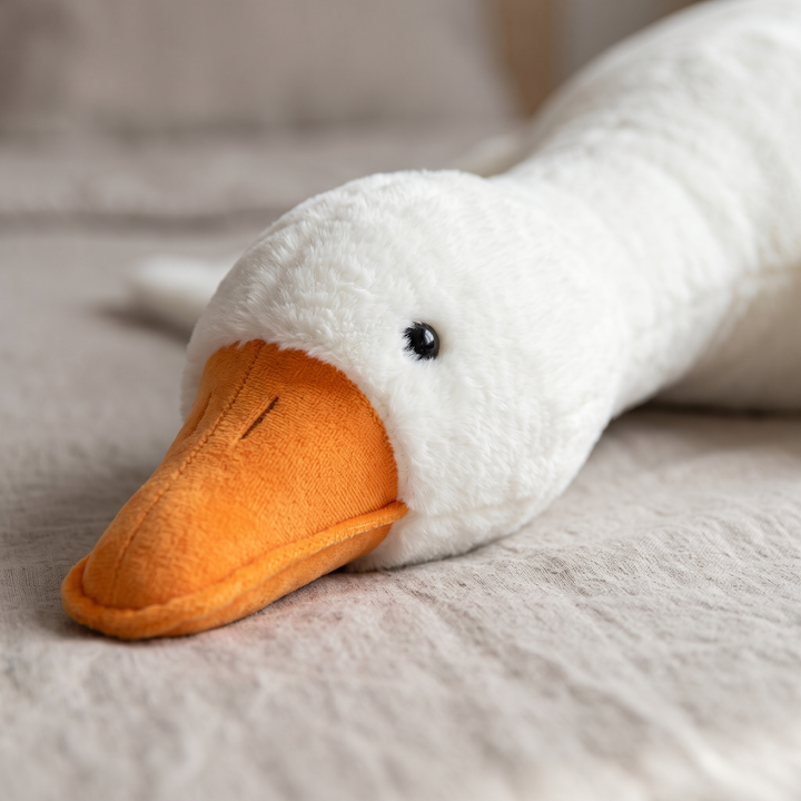 Funny Goose Long Plush Hugging Pillow in Three Sizes | Silly Goose Plush for Cuddling | Plush Pillows