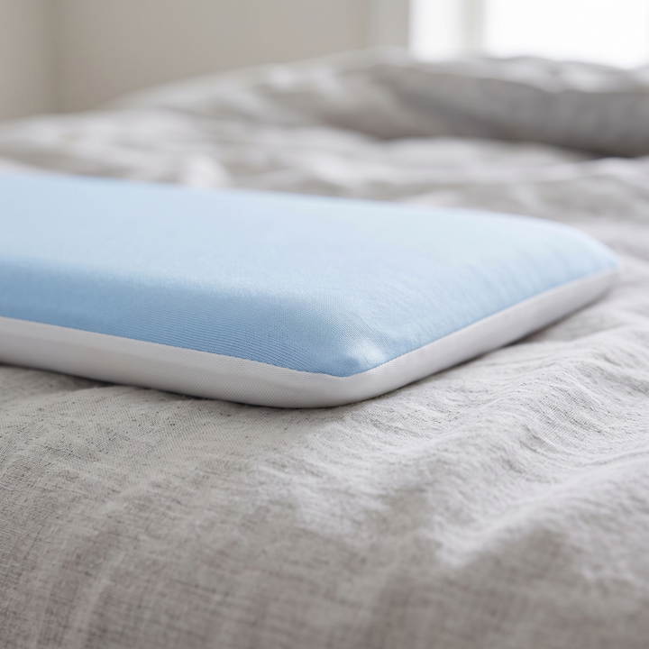 Hyper Slim Memory Foam Pillow for Stomach and Back Sleepers, 4in Low Profile | Ultra-Low Profile Sleep Comfort | Bed Pillows