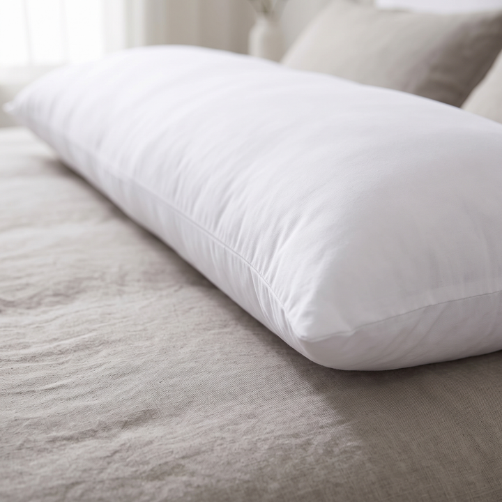 Large Breathable Body Pillow Insert in Three Sizes for Standard Long Covers | Full-Length Support Insert | Bed Pillows