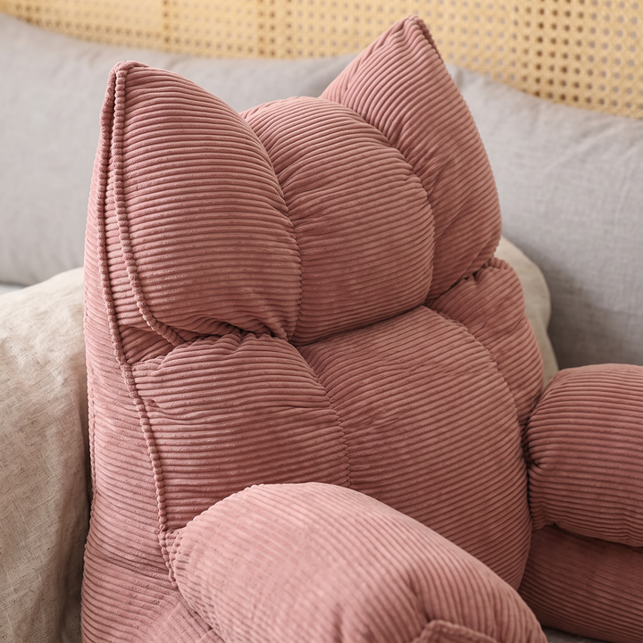 Memory Foam Bed Lounge Pillow with Arms for Reading and Gaming | Supported Sitting in Bed | Wedge Pillows