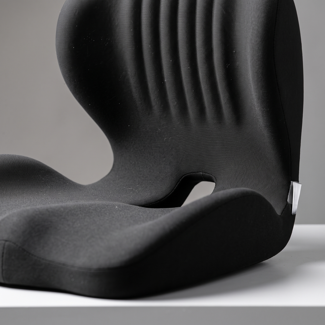 Memory Foam Seat Cushion with Built-In Back Support for Chairs | Seat and Backrest in One Cushion | Seat Cushions