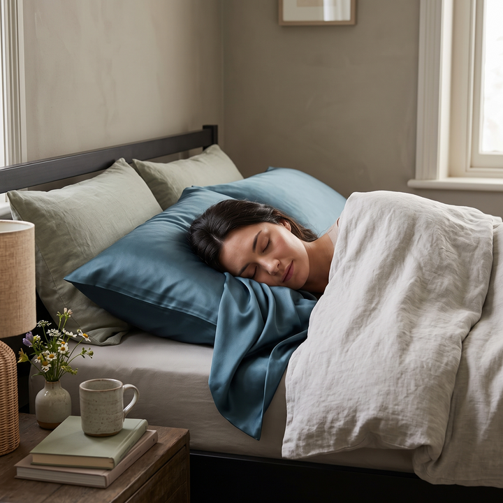 Smooth Natural Mulberry Silk Pillowcase for Hair and Skin | Silky Feel for Gentle Nights | Pillowcases