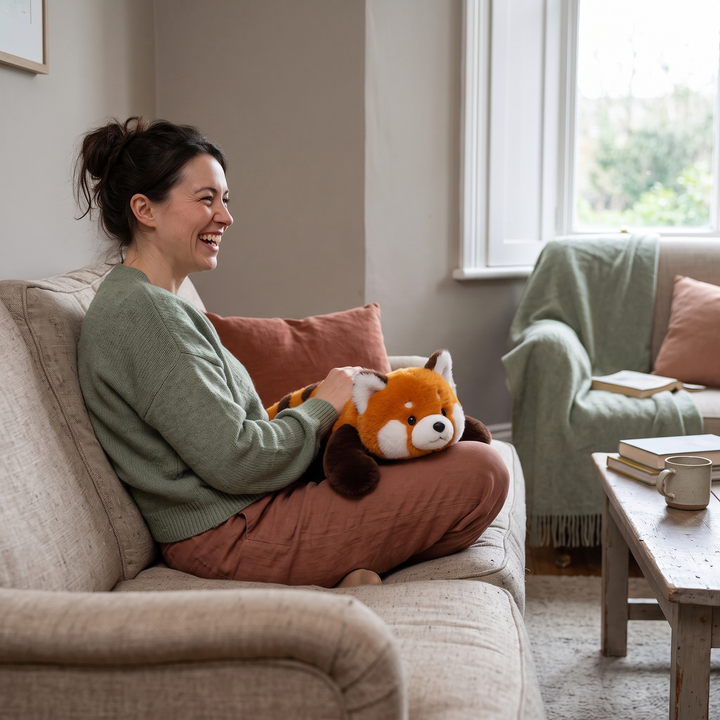 Soft Fur Weighted Stuffed Animals Collection, 15.75in Plush | Cuddly Weighted Comfort Companion | Weighted Blankets
