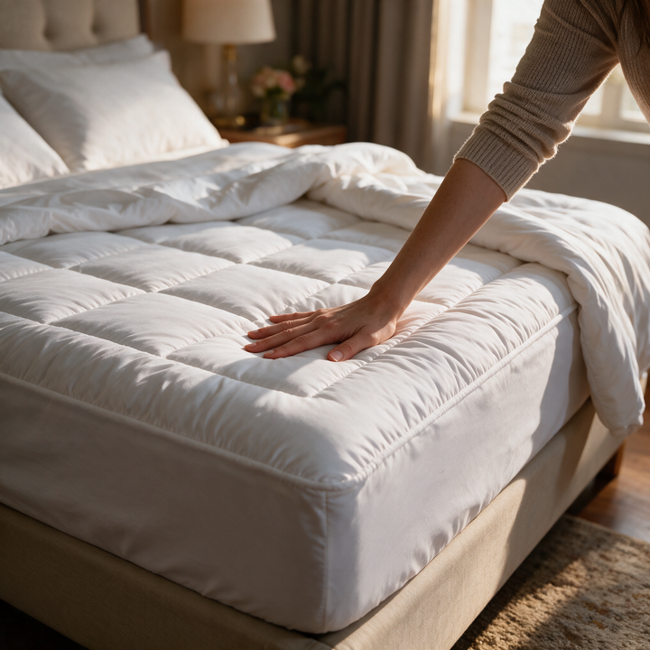 Quilted Waterproof Mattress Pad with Quiet 3-Layer TPU Protection | Quiet Protection, Soft Top | Mattress Protectors