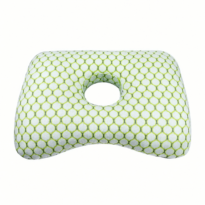 Ear Piercing Donut Pillow with Center Ear Hole for Side Sleepers | Pressure-Free Space for Your Ear | Bed Pillows