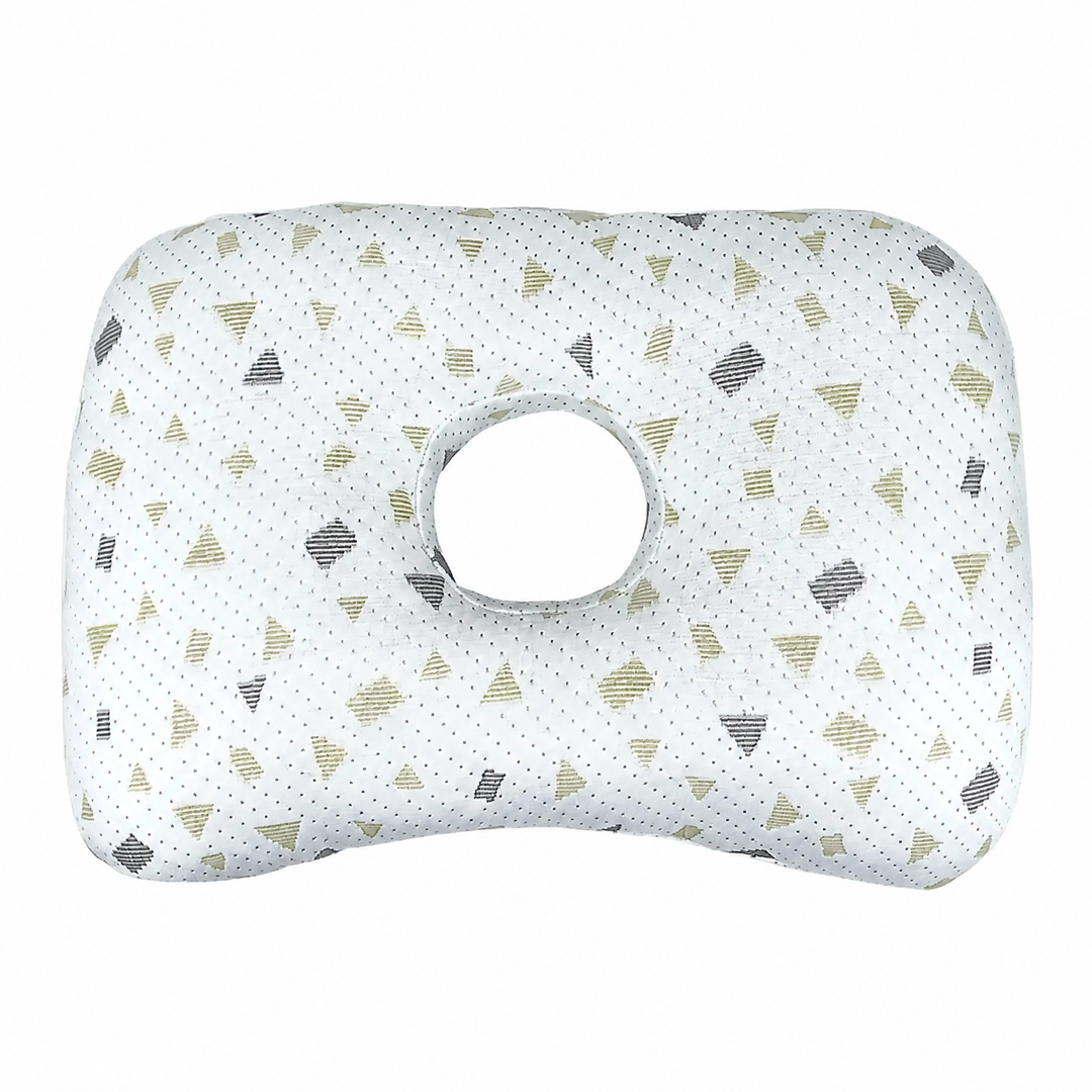 Ear Piercing Donut Pillow with Center Ear Hole for Side Sleepers | Pressure-Free Space for Your Ear | Bed Pillows