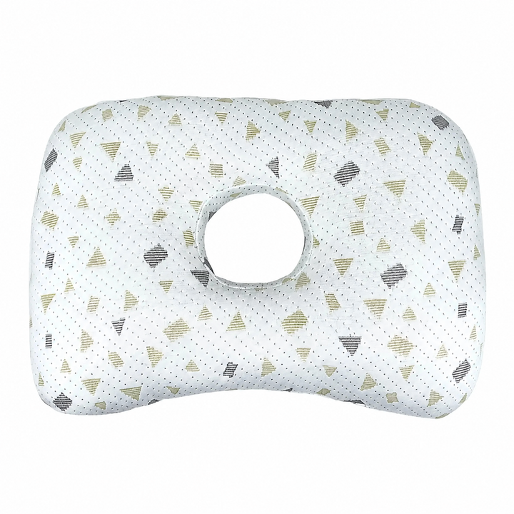 Ear Piercing Donut Pillow with Center Ear Hole for Side Sleepers | Pressure-Free Space for Your Ear | Bed Pillows