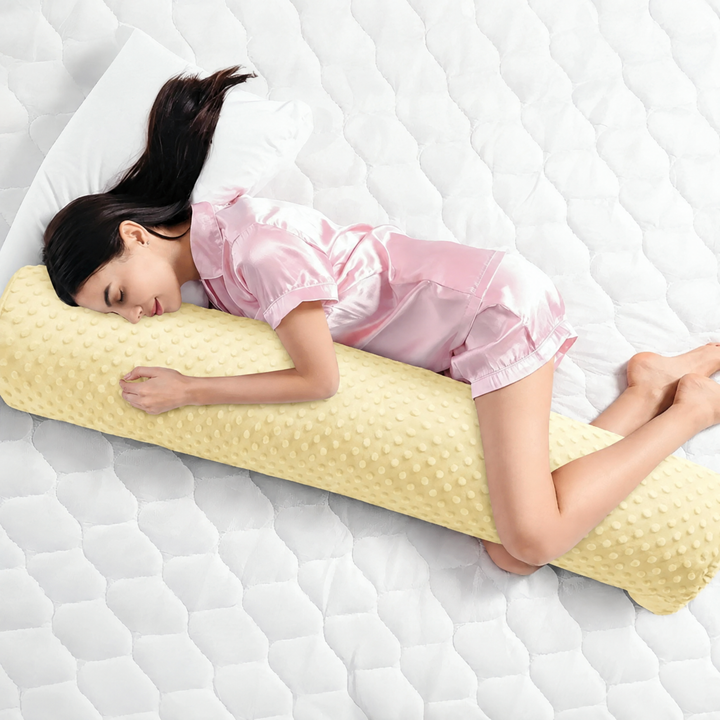 Plush Memory Fiber Body Pillow for Side Sleeping in Two Lengths | Hug-Worthy Support for Side Sleepers | Bed Pillows