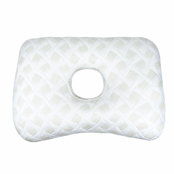 Ear Piercing Donut Pillow with Center Ear Hole for Side Sleepers | Pressure-Free Space for Your Ear | Bed Pillows