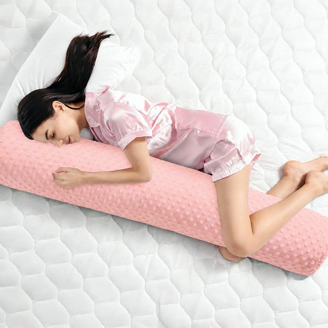 Plush Memory Fiber Body Pillow for Side Sleeping in Two Lengths | Hug-Worthy Support for Side Sleepers | Bed Pillows