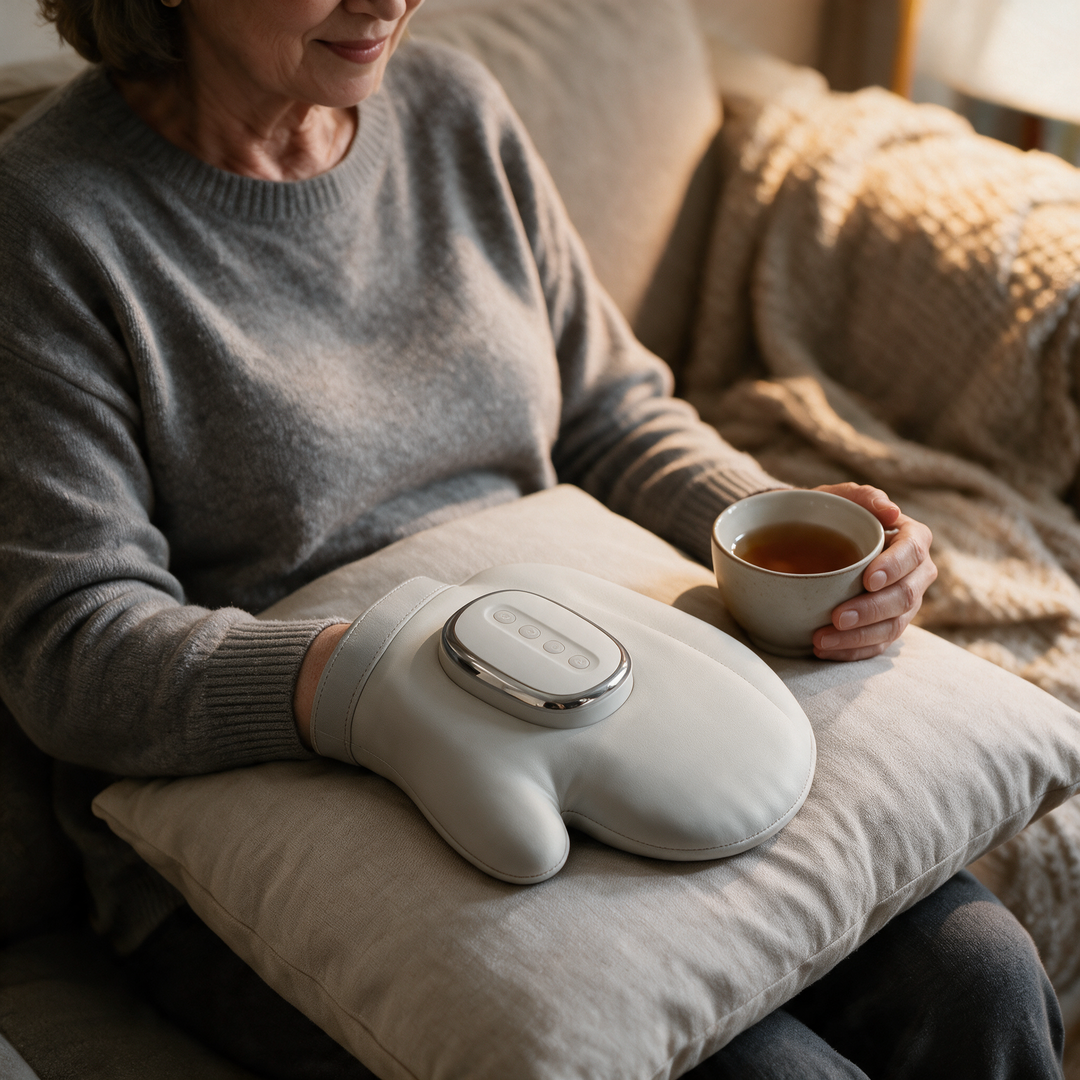 Cordless Heated Hand Massager with Air Compression | Warm, Gentle Hand Relaxation | Massagers