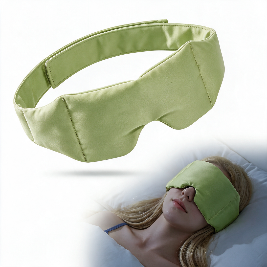 Weighted Cooling Sleep Mask with Cool-Touch and Plush Sides | Dark, Calm and Gently Weighted | Sleep Masks