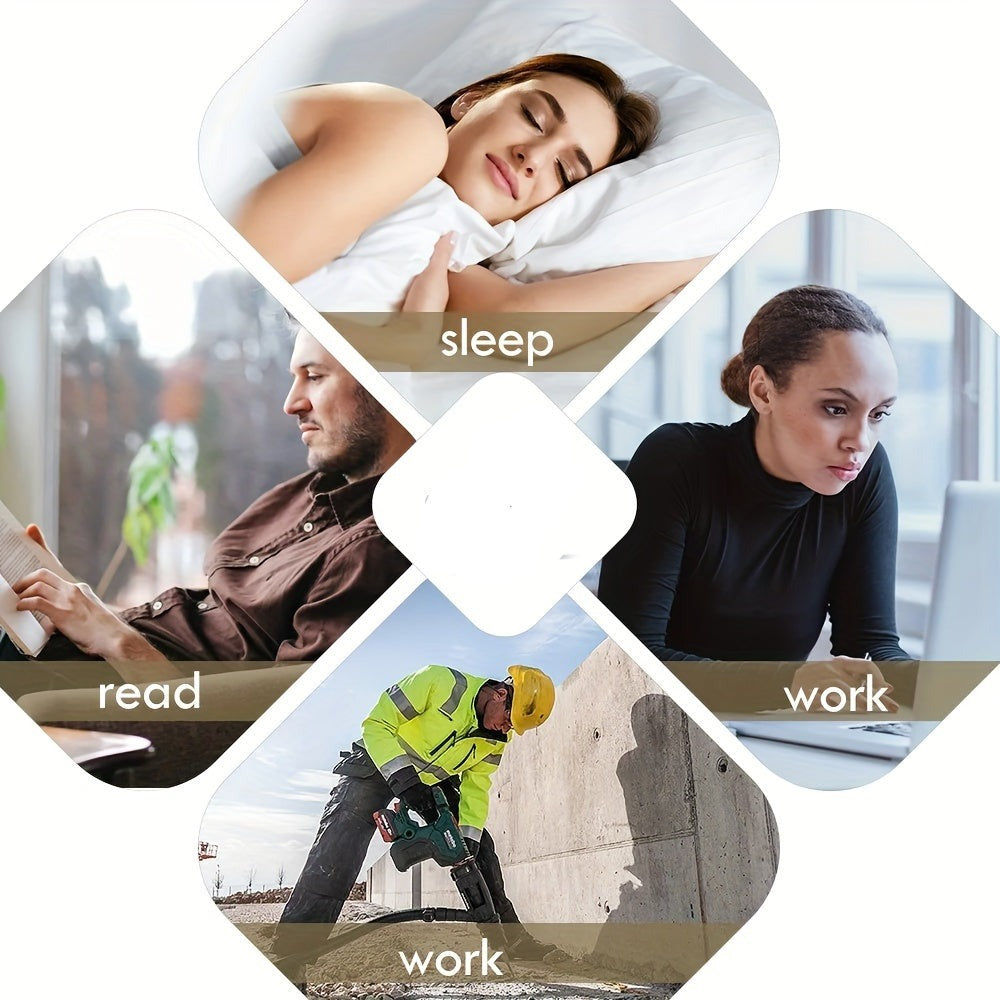 Soft Silicone Sleep Earplugs, Waterproof, Reusable, in White, Black or Red | Soft Silicone Earplugs for Sleep | Earplugs