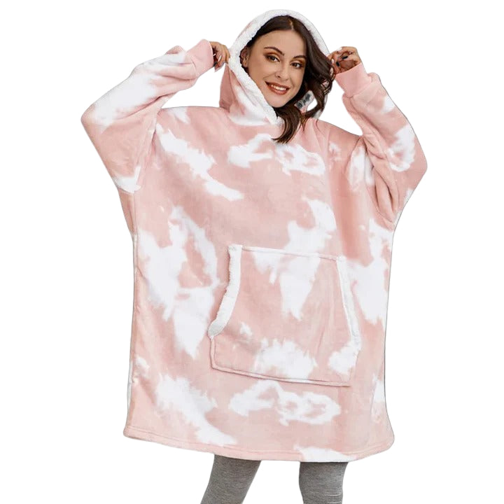 Giant Oversized Plaid Wearable Blanket Hoodie in Soft Flannel | Wear Your Blanket Anywhere | Wearable Blankets