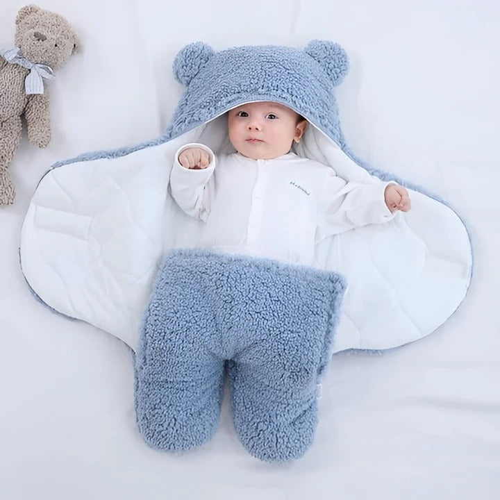 Soft Lined Infant Wrap Blanket for Naps and Stroller Rides, Machine Washable | Snug Infant Wrap for Naps and Rides | Baby Blankets