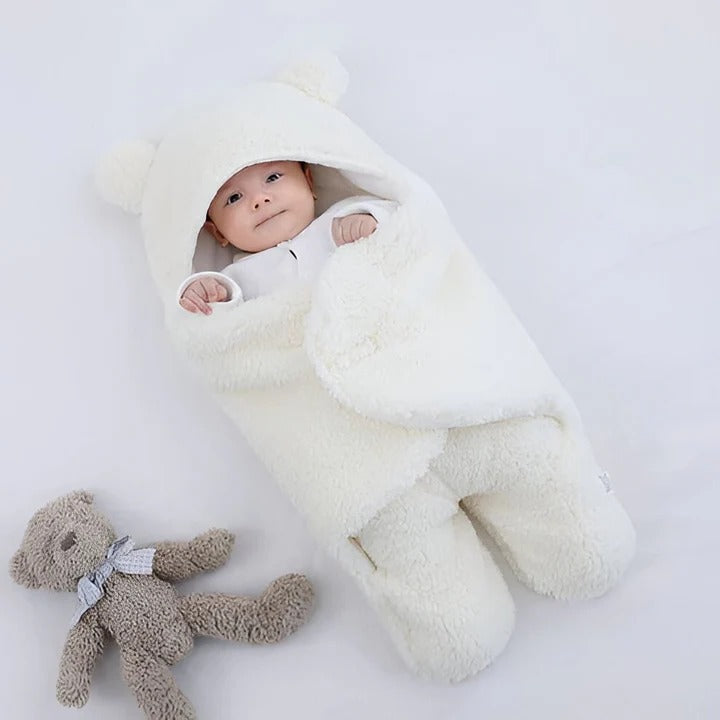Soft Lined Infant Wrap Blanket for Naps and Stroller Rides, Machine Washable | Snug Infant Wrap for Naps and Rides | Baby Blankets