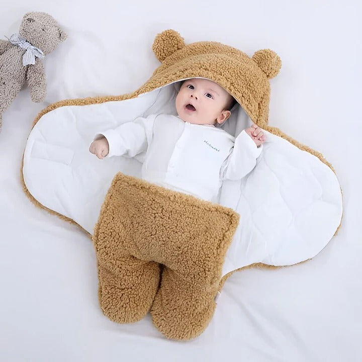 Soft Lined Infant Wrap Blanket for Naps and Stroller Rides, Machine Washable | Snug Infant Wrap for Naps and Rides | Baby Blankets