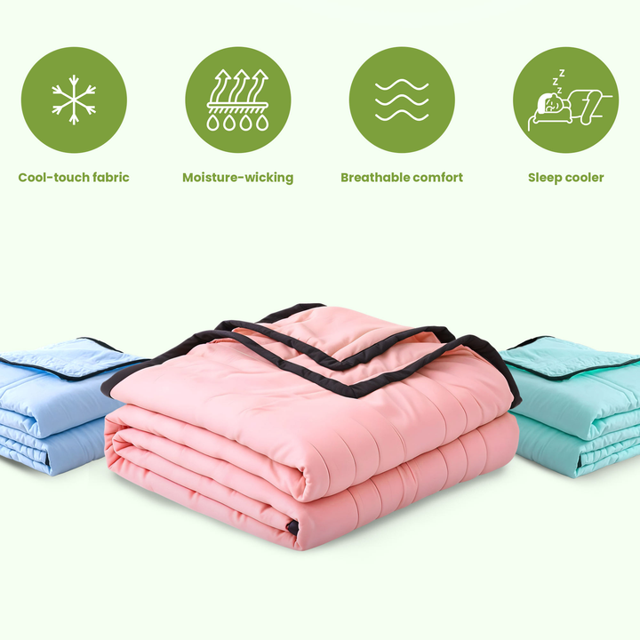 Ice Cooling Blanket for Hot Sleepers in Three Sizes | Cool Comfort on Warm Nights | Cooling Blankets