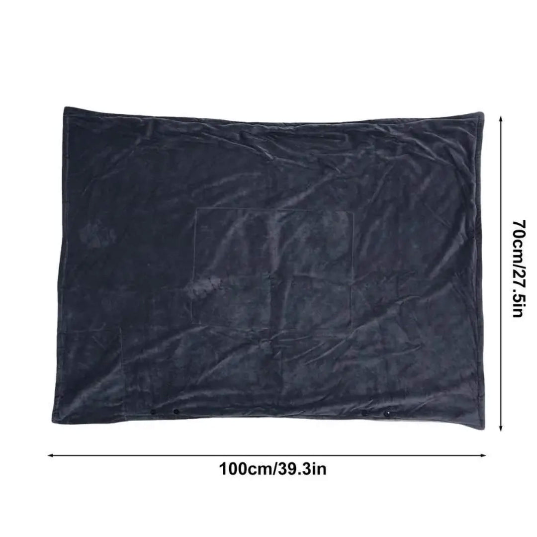 Wearable USB Heated Poncho Throw with Three Heat Levels | Wearable Heated Throw for Winter | Heated Blankets