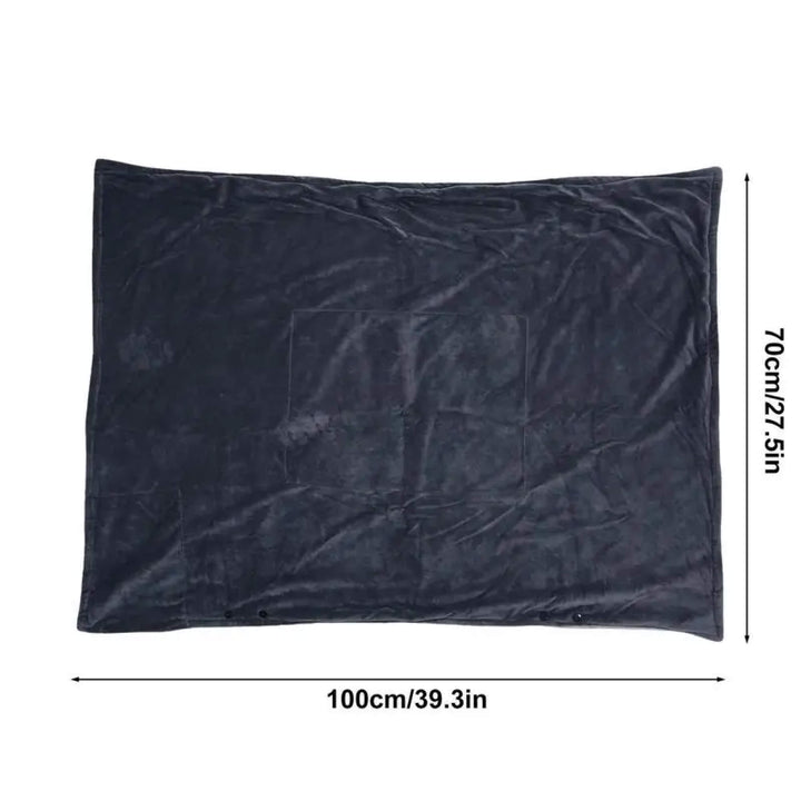 Wearable USB Heated Poncho Throw with Three Heat Levels | Wearable Heated Throw for Winter | Heated Blankets